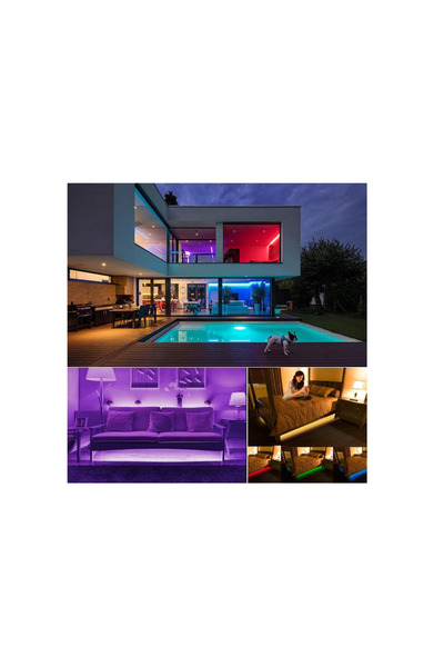 K KATHODE Set 3 Kit-Uri Bandă LED RGB 5050, 5 M X 3 Bucăți - 15 M Total