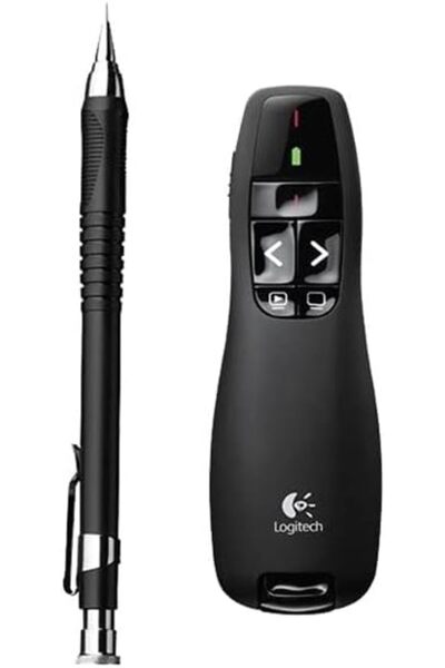 logitech جهاز التحكم عن بعد اللاسلكي للعروض التقديمية R400