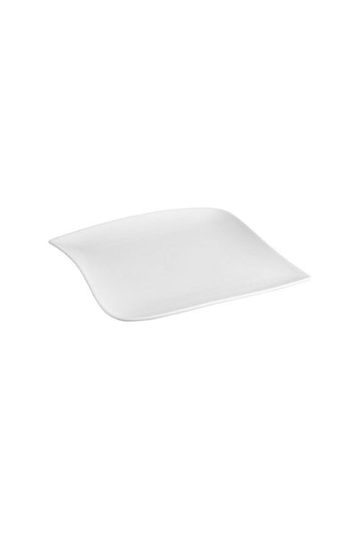 Secret de Gourmet Wave Square Shape Dessert Plate White 21cm