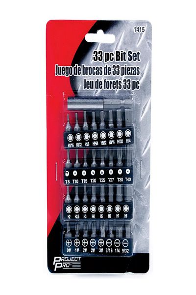 Performance Tool 33-Piece High-Quality and Durable Bit Set