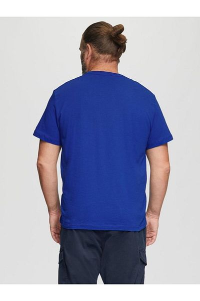s.Oliver Tricou bărbătesc mărimi mari, cu guler rotund, croială regulată, bumbac