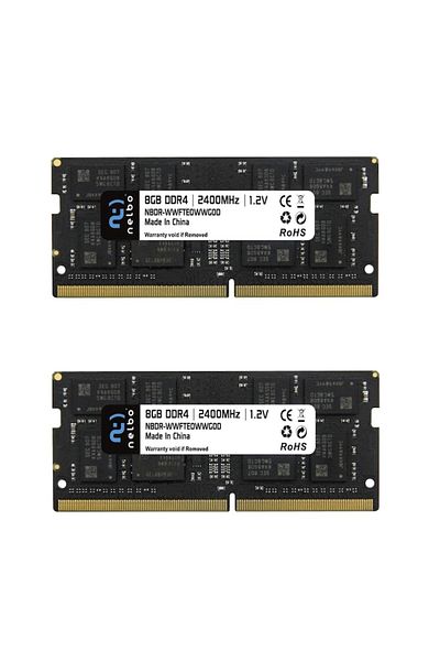 nelbo 16 GB RAM memory, 2x8 GB set, SODIMM DDR4, 2400 MHz, Nelbo, for laptop