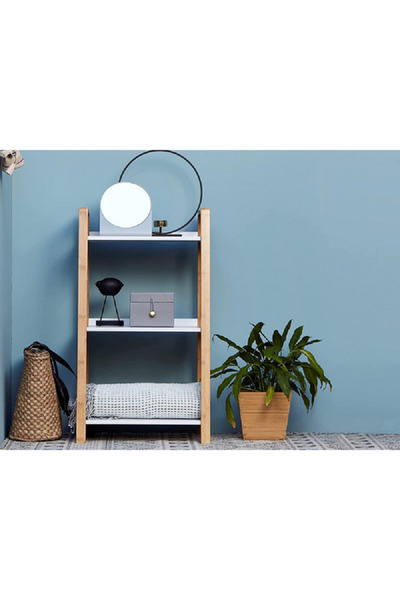 Wenko وحدة رفوف فينجا ثلاثية الطبقات باللونين البني والأبيض