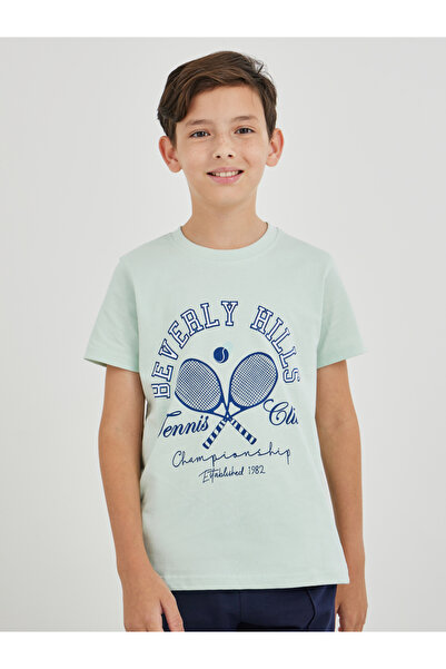 Styli تي شيرت بطبعة جرافيكية ورقبة دائرية