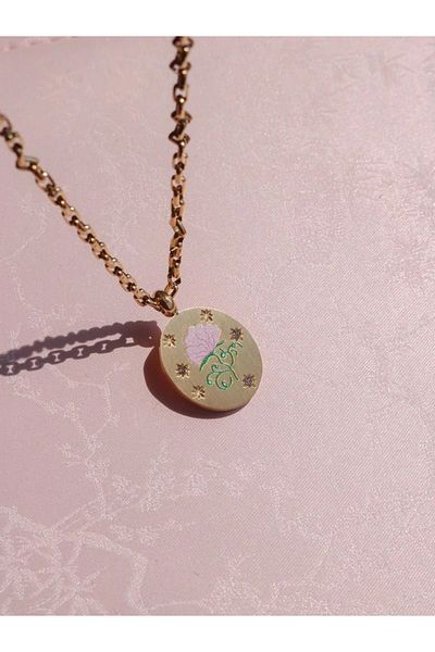 Reorah Collection Vintage Fan Flower Vintage Necklace