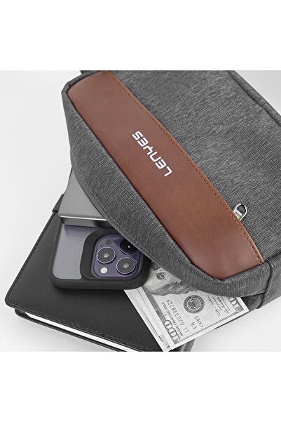 Lenyes Lb541 Rambler Storage Series Waterproof Wear-Resistant and Scratch-Resistant Accessory Bag Gray