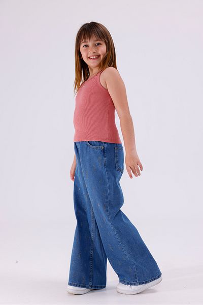 GİYİCEM TEKSTİL Girl's Row Stone Girl's Jeans 2209