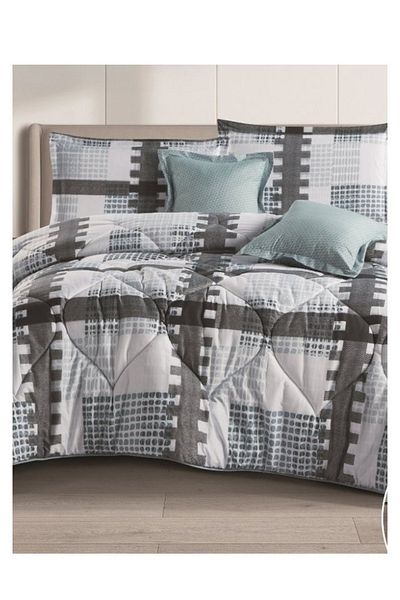 smart home Double-sided comforter set, 6-piece bedspread, 6-piece comforter with filling, 100% microfiber