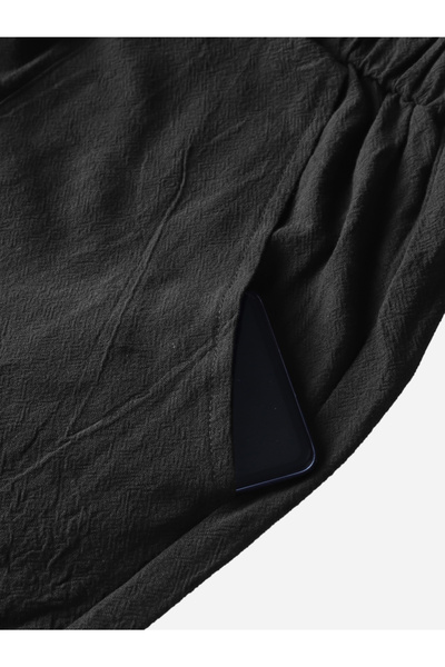 Take Two By Styli Solid Straight Leg Pants with Drawstring