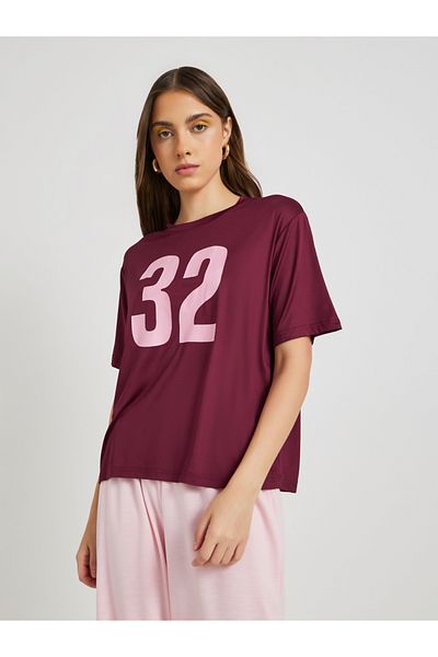 Styli Slogan Print Round Neck T-Shirt