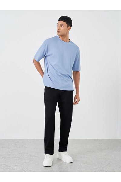 Styli Pure Cotton Crew Neck Oversized T-Shirt