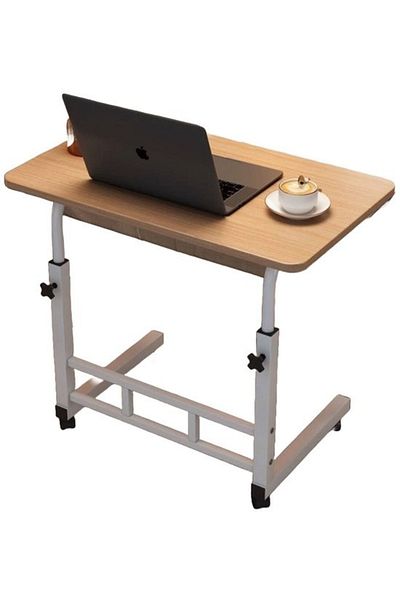 FOXMAG24 Multifunctional desk, adjustable height, metal frame, 80x40 cm