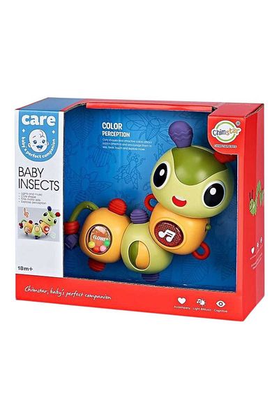 OEM Interactive rotating toy Musical Caterpillar with lights and sounds, 18 months+