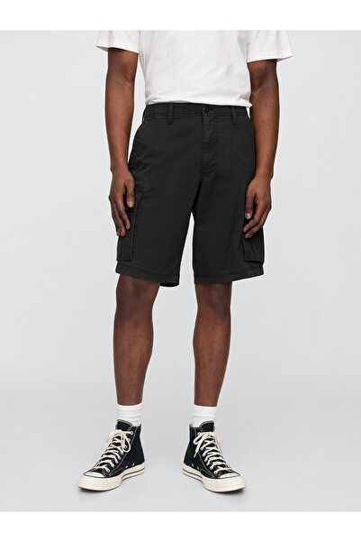 GAP Men's Black 11" Essential Cargo Shorts