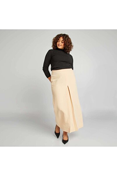 KIABI Midi skirt BEIGE