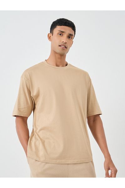 Styli Pure Cotton Crew Neck Oversized T-Shirt