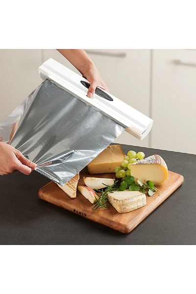 Wenko 1-Click Foil Dispenser Perfect Cutter White
