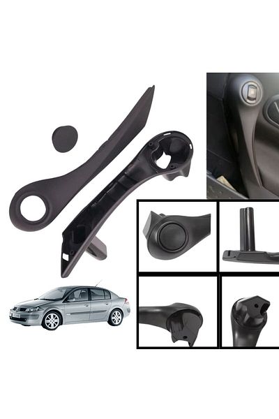 ZETOTO Renault Megane 2 Door Interior Pull Armrest Right Side Black 7701475315