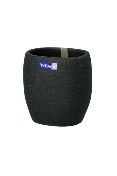 Wenko Durable Polyresin Toothbrush Holder Tumbler Anthracite