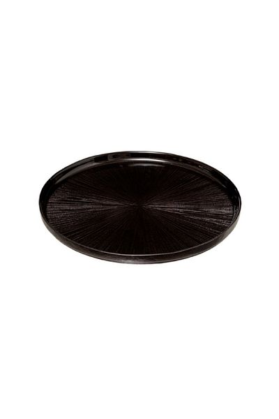 Secret de Gourmet Elegant Round Shaped Glass Astra Dessert Plate Black 21cm