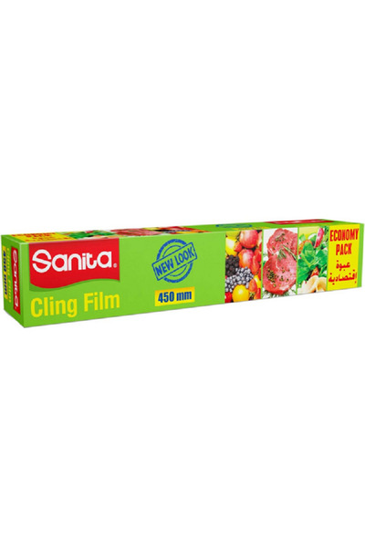 Sanita High Quality Plastic Cling Film Clear 450mm x 200cm