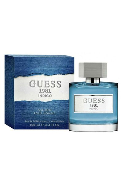Guess 1981 Indigo Eau De Toilette for Men - 100 ml | Fresh Woody Scent