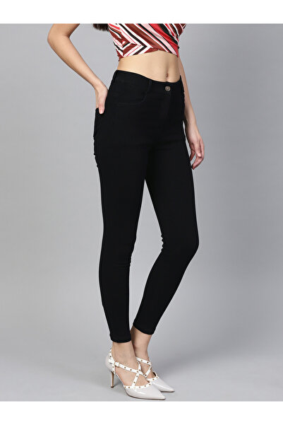 Sassafras By Styli Mid Rise Crop Slim Fit Jeans