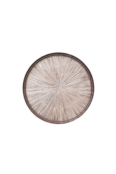 Secret de Gourmet Elegant Round Shaped Glass Astra Dessert Plate Champagne 21cm
