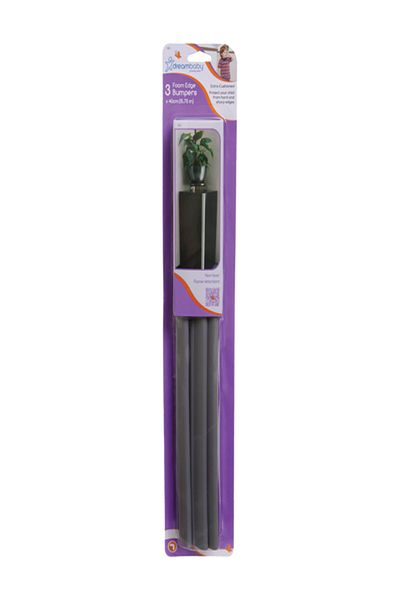 Dreambaby 3-Piece Foam Rubber Inner Double-Stick Side Foam Edge Bumper Set