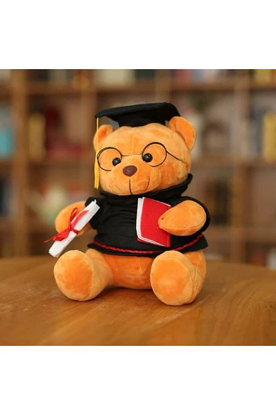 OEM Graduate Teddy Bear with Glasses and Robe – Perfect Graduation Gift