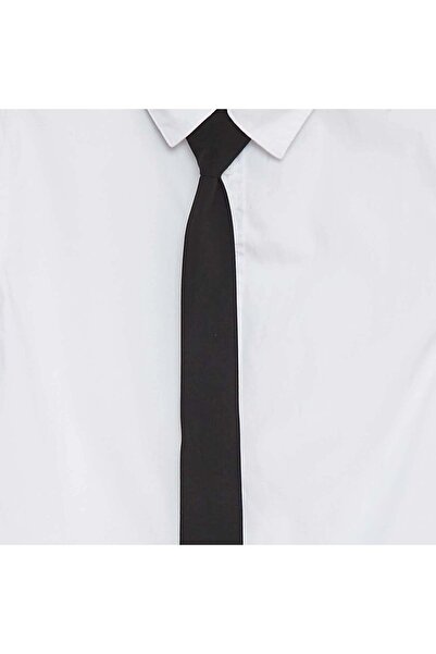 KIABI Short-sleeved shirt with tie WHITE