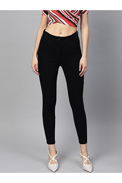 Sassafras By Styli Mid Rise Crop Slim Fit Jeans