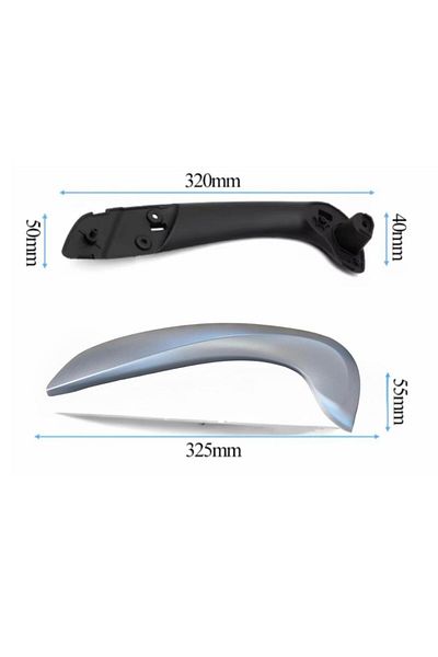 ZETOTO Fluence Megane 3 Door Door Inner Handle Grip Matte Chrome Lower and Upper Part Right Side 809600017R