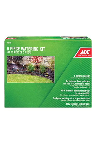 ACE 5-Piece 5-Pattern Spike Base Sprinkler Watering Kit