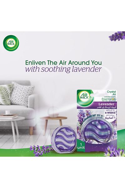 Air Wick Airwick Lavender Crystal Air Gel 1 pc
