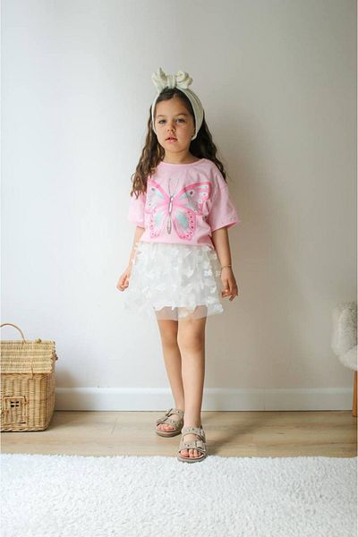 YEDİLALE Summer Girl's Double Set [3 \10 Age Range]
