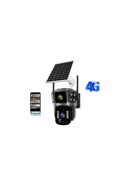 COBI SMART® Solar surveillance camera, 6MP, 360, WiFi, Solar Panel, Night Vision, Human Detection, 2 lenses