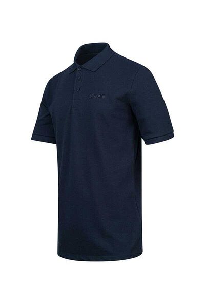 2AS Andy Men's Polo Neck T-Shirt Navy Blue 2Asandytfbm25-0335