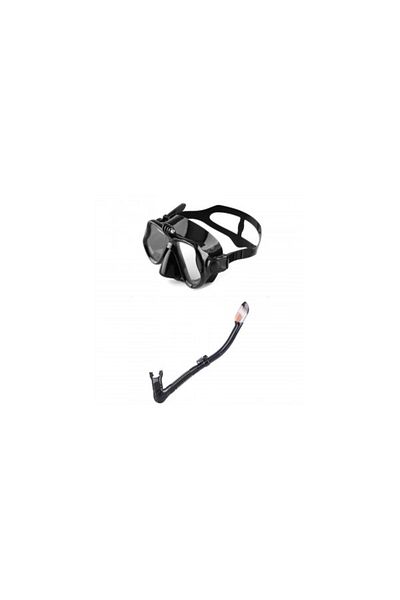 Alona Aloma AM708 scuba diving and snorkeling set consisting of mask and tube, dual lens, GoP grip