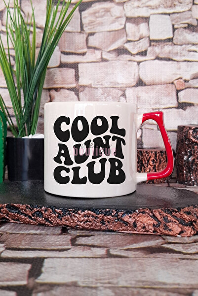qoeuyl boutique Cool Aunt Era Baskılı Havalı Hala Teyze Hediyelik Kulplu Kupa...