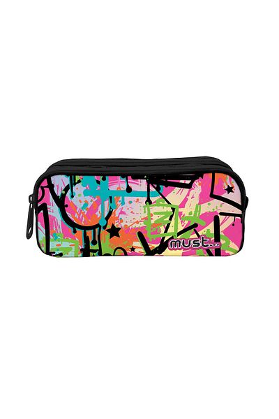 MUST Pencil case, Must, 2 compartments, Street Energy