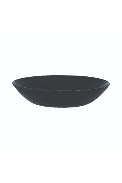 Luminarc Pampille Dishwasher and Microwave Safe Tempered Glass Soup Plate Black 20cm