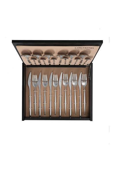 Cristema 24-Piece Charlie Elegant Cutlery Set in Box