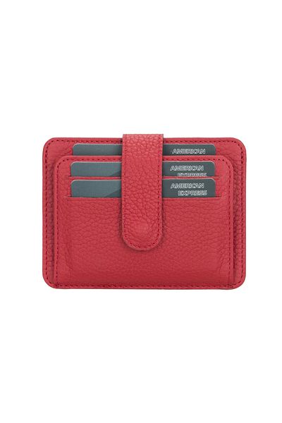 Vemora Multi-Compartment Slim Leather Card Holder BLW019 ERC2 Red