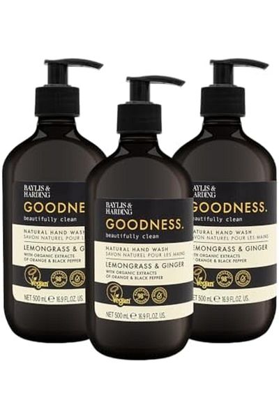 Baylis & Harding Goodness Lemongrass & Ginger Hand Wash, 500ml (Pack of 1)