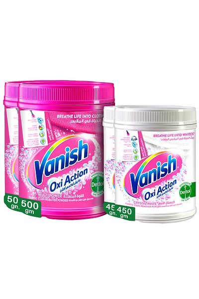 Vanish Laundry Powder Pink 500g + White 450g x2