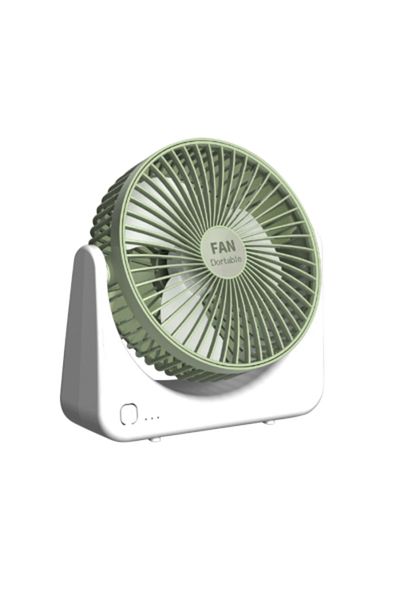 DAR Ventilator Portabil cu incarcare USB , 3 Trepte de viteza , Verde 165-17