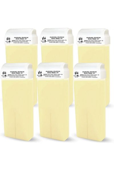 Viva Professional Viva Depilatory Wax Refill Tube Banana (6 pieces) Roll-On Wax Tube