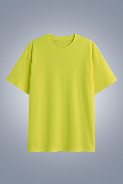 bilcee Women's Yellow Oversize T-Shirt 4583