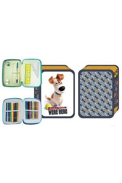 Universal PETS double pencil case, equipped, 21 cm